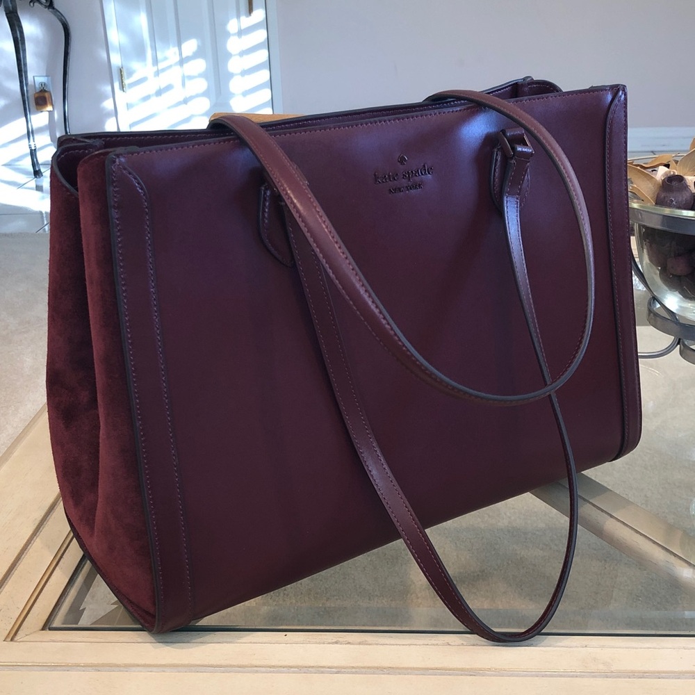 Kate Spade Suede Large Laptop Tote - Picture 3 of 8